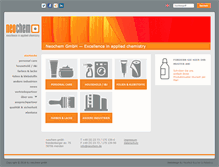 Tablet Screenshot of neochem.de